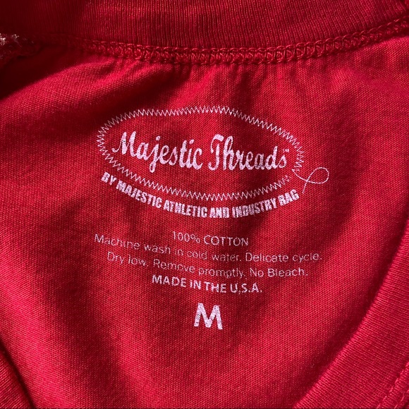 Majestic Threads Washington Nationals 3/4 Sleeve Baseball Tee - Picture 4 of 4